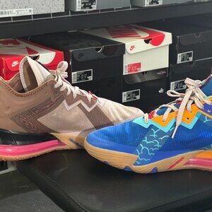 Nike Lebron "Tune Squad" sneakers size 9.5 blue/brown